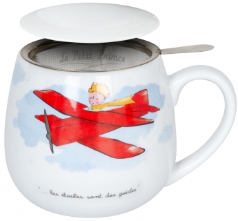 Könitz Le Petit Prince - Avion - Becher mit Sieb und Deckel