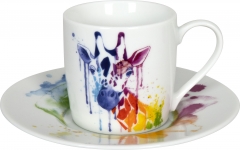 Könitz Watercoloured Animals-Giraffe - Espresso