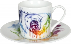 Könitz Watercoloured Animals-Elefant - Espresso