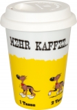 Könitz Lucky Luke Mehr Kaffee mehr - ToGo Mug mit Deckel+Verschluss