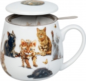 K&ouml;nitz Samtpfoten - Becher mit Sieb und Deckel